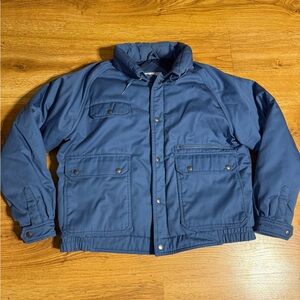 Vintage Fieldmaster Goose Down Puffer Jacket Mens XL Blue Hunting Outdoors